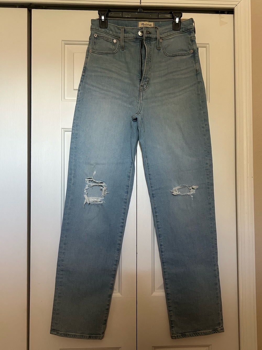 Madewell Light Blue Denim Jeans with Branded Button
